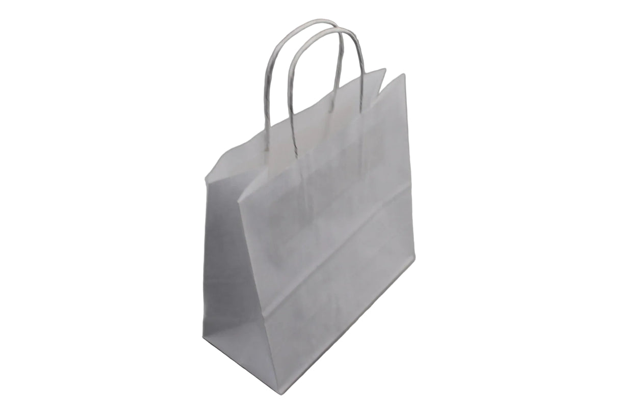 Paper Carry Bags White 140+80x210mm