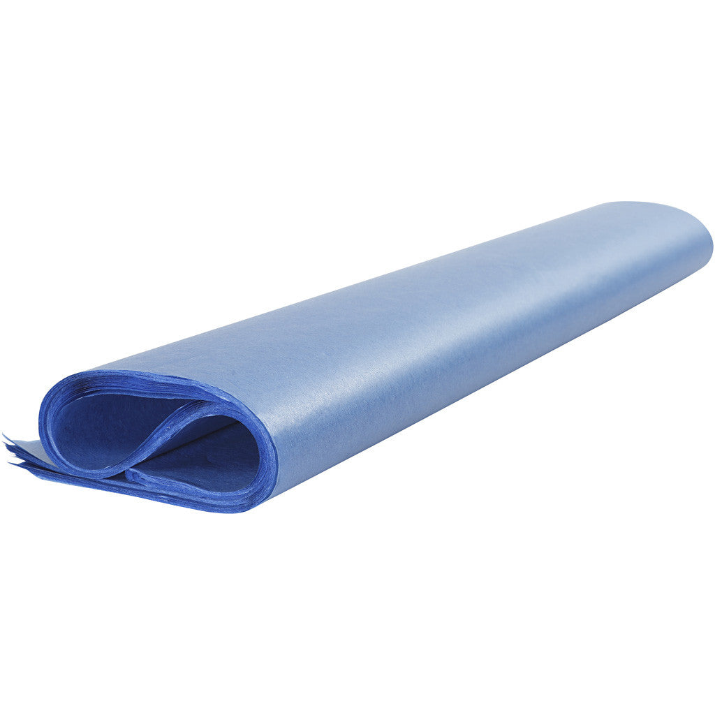 Tissue Paper, sheets 50x70 cm, 14 g, blue - 25 sheets