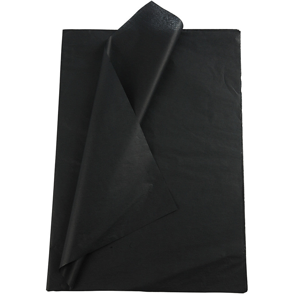 Tissue Paper, sheets 50x70 cm, 14 g, black