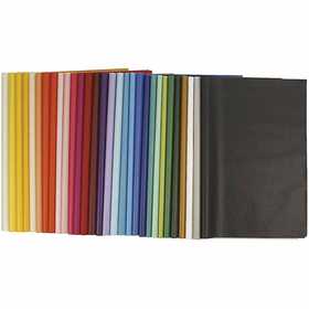 Tissue Paper, sheets 50x70 cm, 14 g, asstd colours - 300 sheets mixed