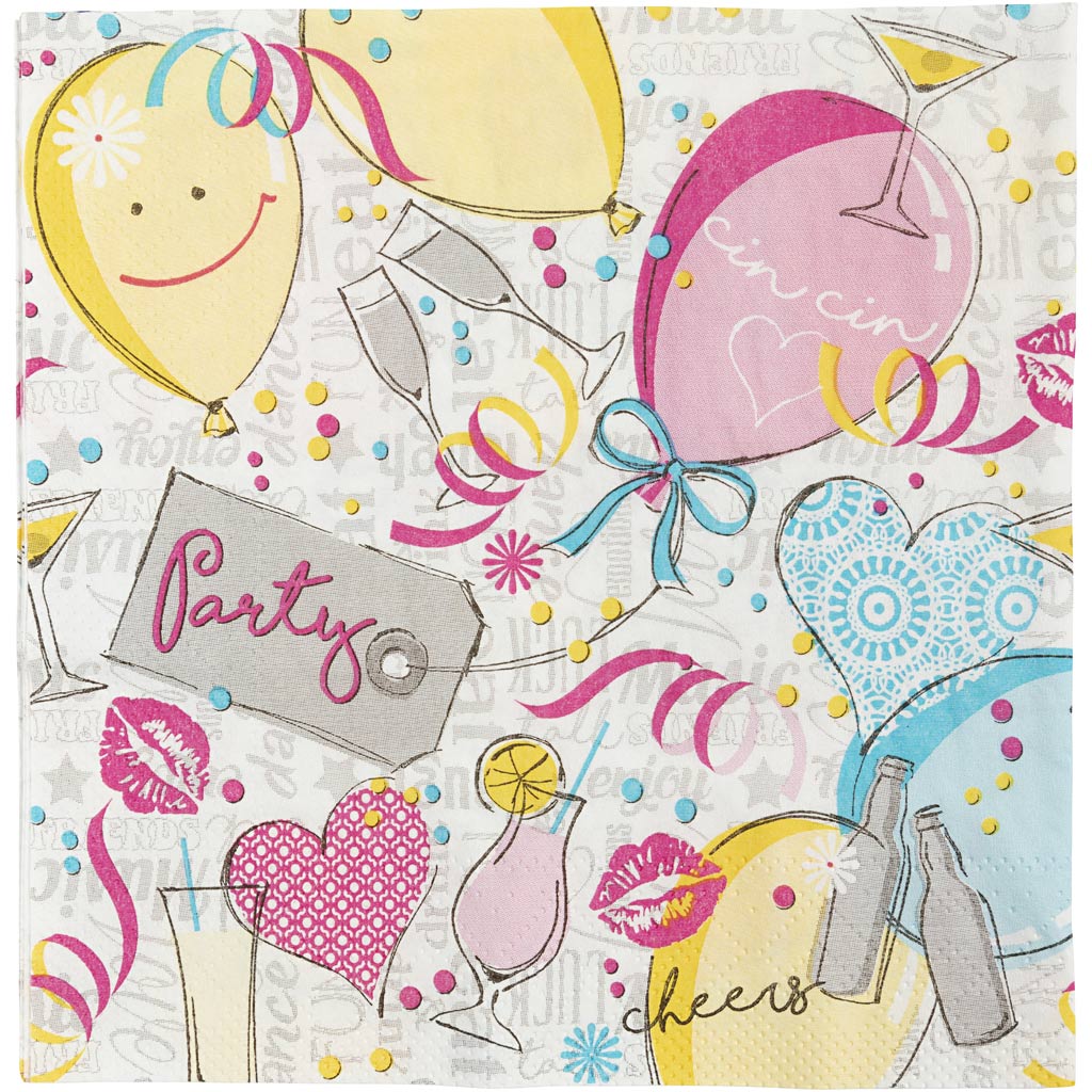 Table Napkins, size 33x33 cm - 20 pcs