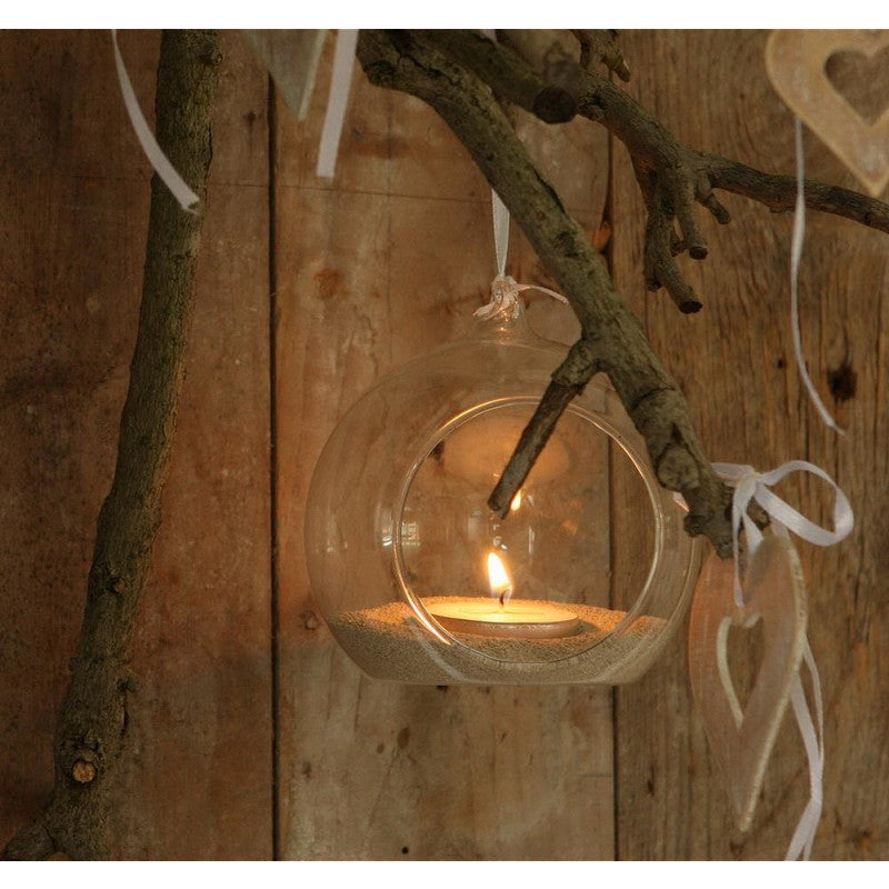 Glass Ball for Tealight Ø8cm x 8cm - 6 pcs