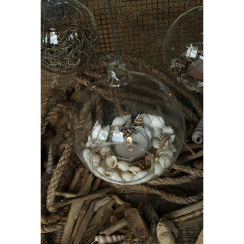 Glass Ball for Tealight Ø8cm x 8cm - 6 pcs