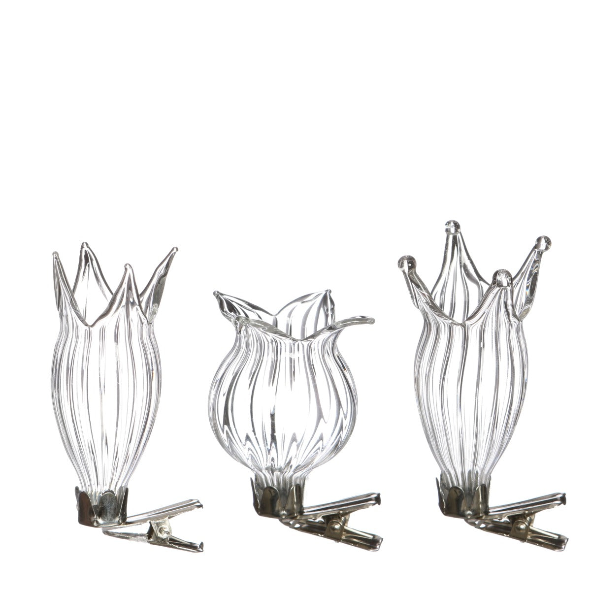 Vases on clip Ø4cm assorted of 3 vases - 3 set
