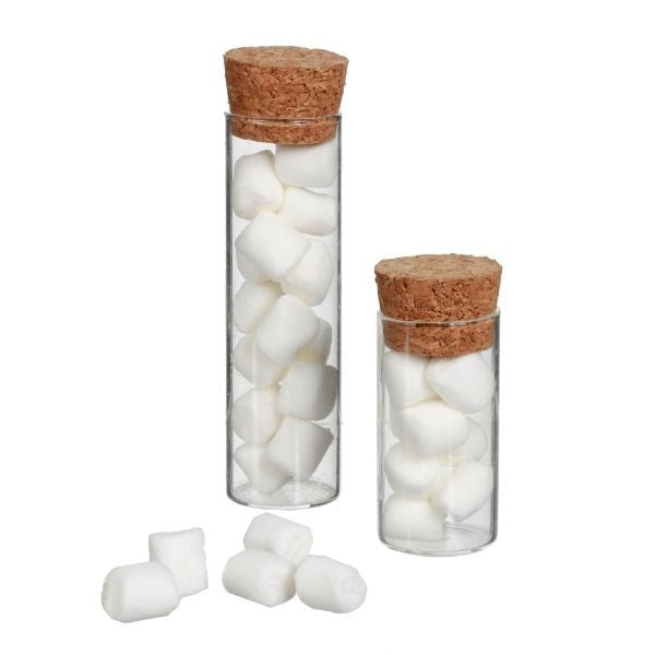Glass Tube with cork 30x60mm - 12 pcs