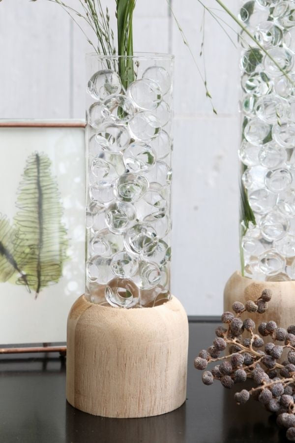 Wooden Base White Test Tube 50x180mm - 1 pc