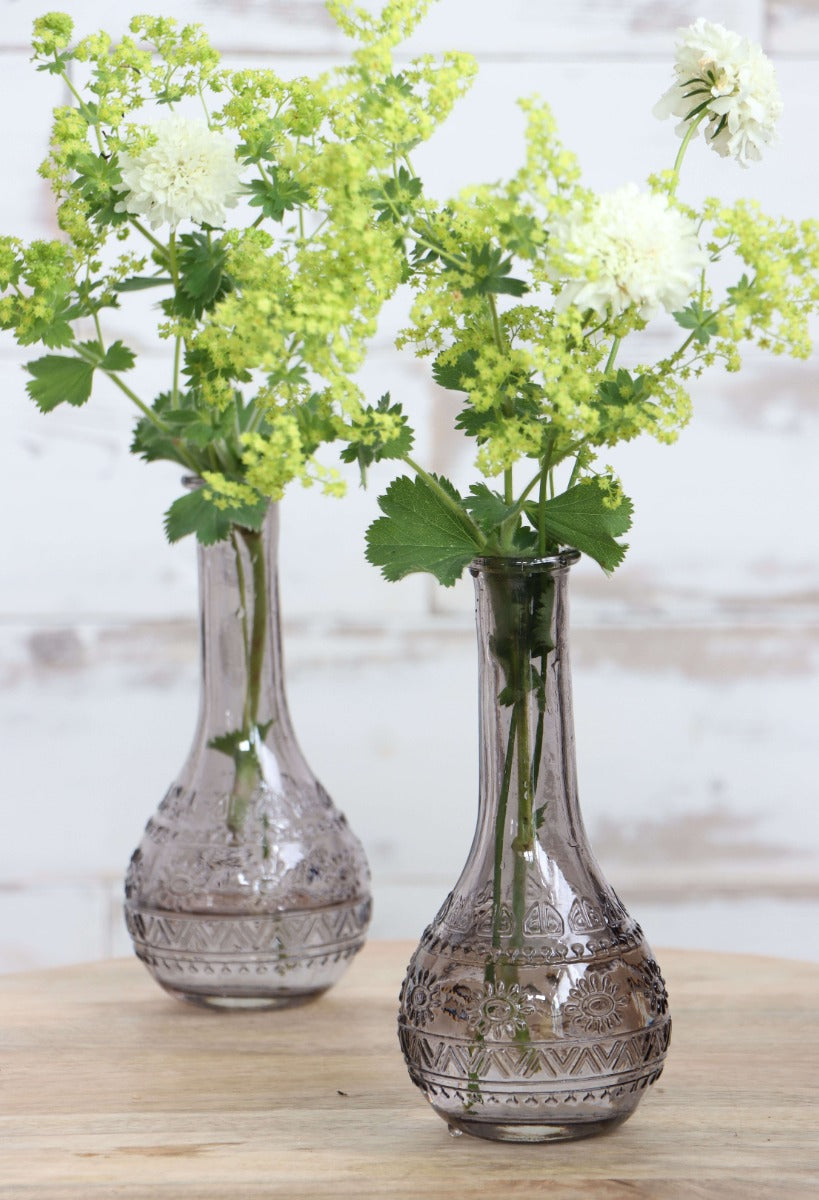 Flower vase Paris Ø7.5cm and 16cm high Grey - 12 pcs