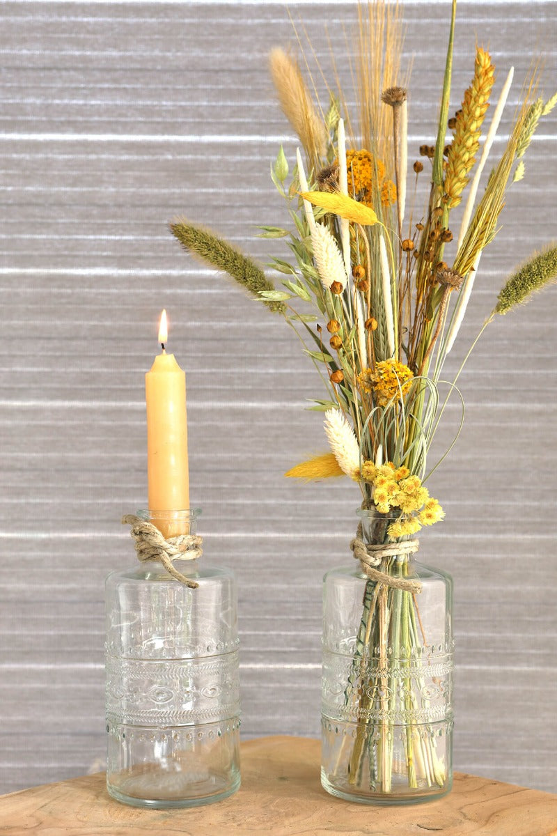 Flower vase Porto Ø7.5cm and 14.5cm high Clear - 12 pcs