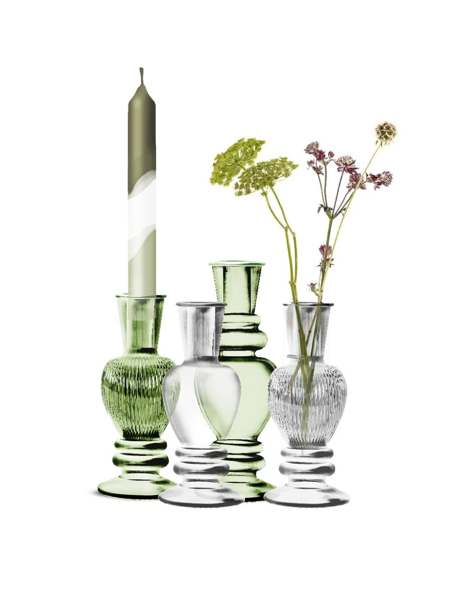 Vase Venice Transparent H: 113 x Ø50 mm - 12 Pcs