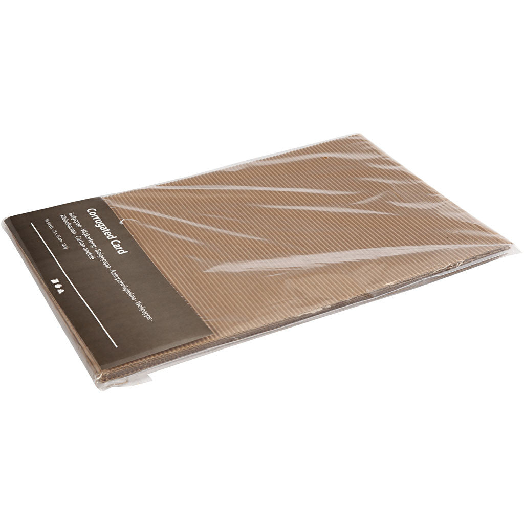 Corrugated Card, sheets 25x35 cm, 120 g - 10 sheets