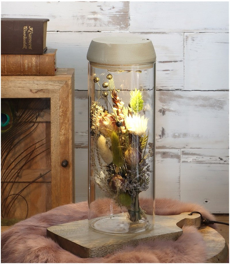 Test tube Ø80 h: 230 mm w. solar cork lid - 1 pc