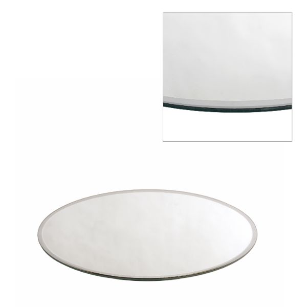 Mirror Plate Round Ø25cm bevelled Edge
