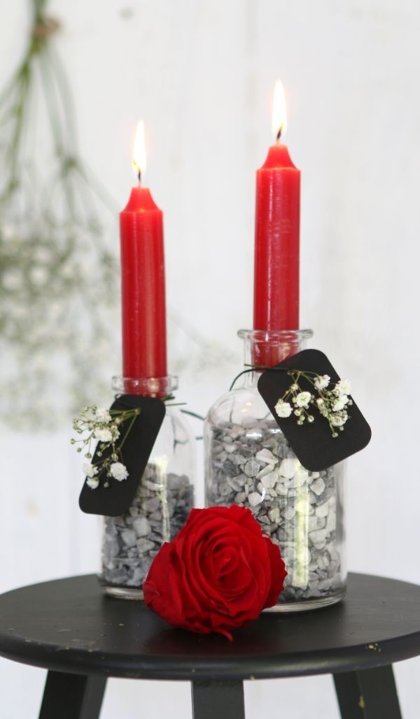 Dinner Candles Red 110 mm - 7 pcs