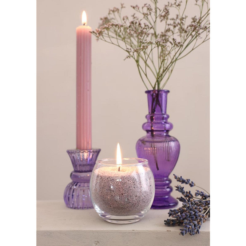 Pearlsand Candle 400gr Lavendel - Grey - 6 pcs
