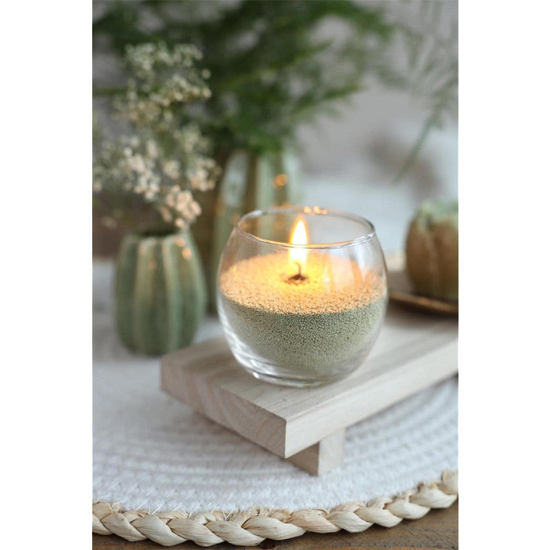 Pearlsand Candle 400gr Light Green - 6 pcs