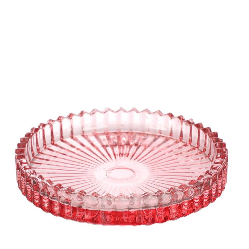 Glass Dishes Kate Ø10 h.6,5 cm Pink Set 4 - 6 pcs