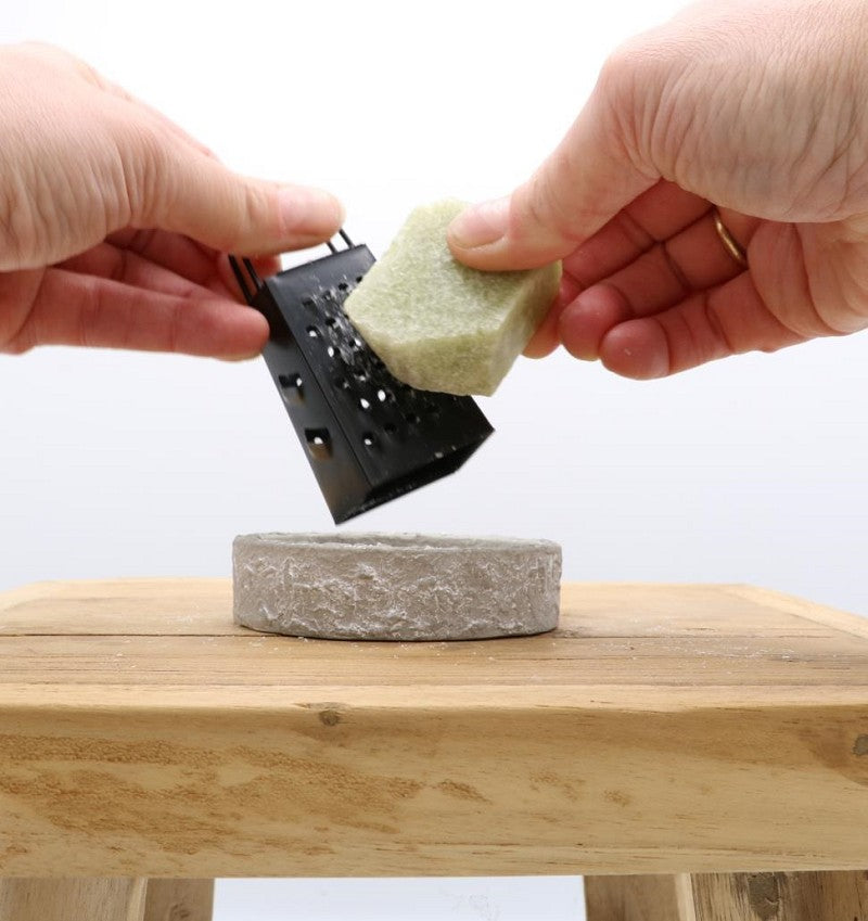 cement wax dish dark grey Ø80 x H20 mm - 12 pcs
