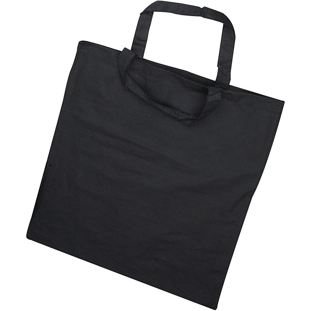 Shopping Bags, size 38x42cm, 135 g/m2, Black - 1 pc