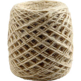 Natural Hemp, thickness 1 -2 mm, natural - 150 mtr