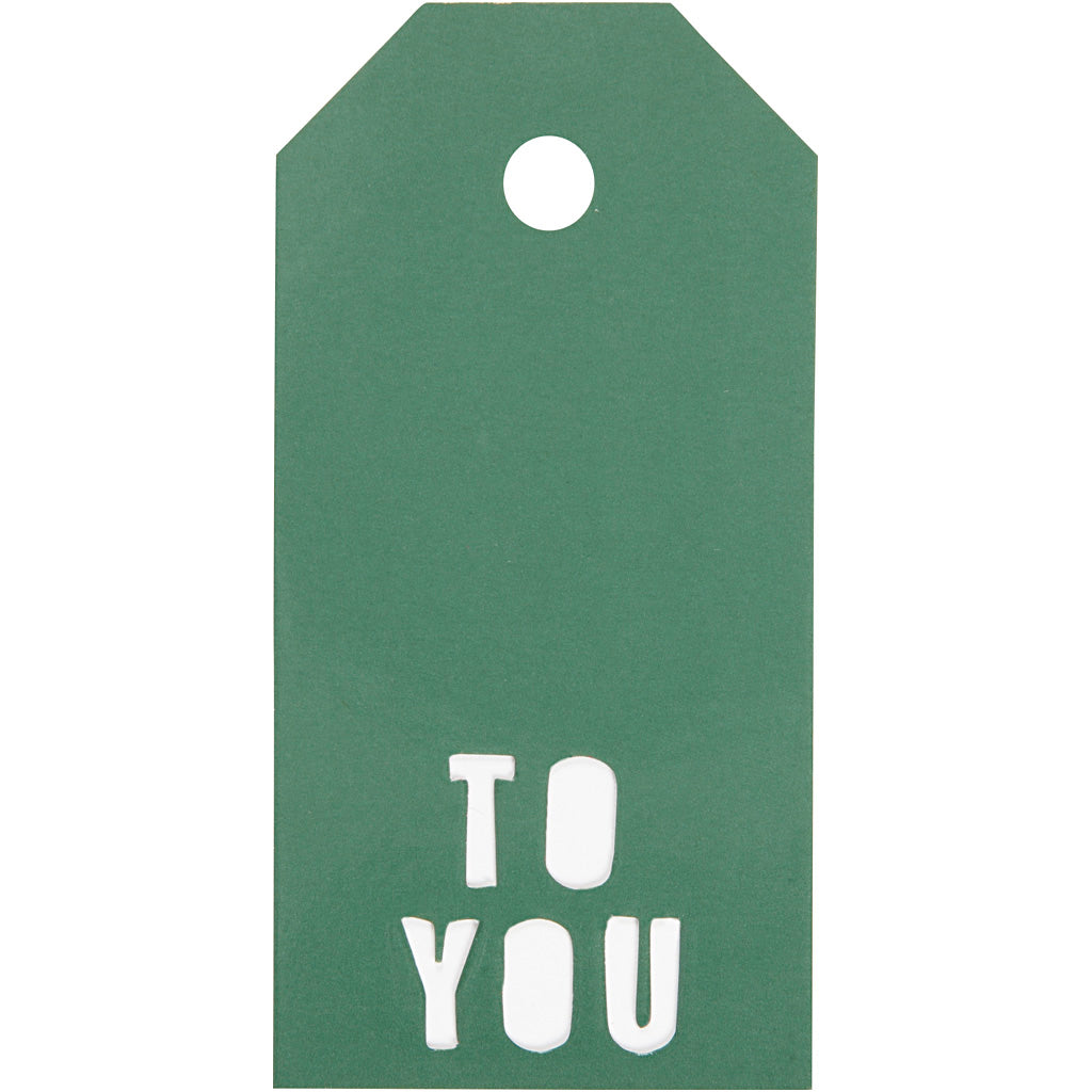 Manila Labels TO YOU Green 50x100mm