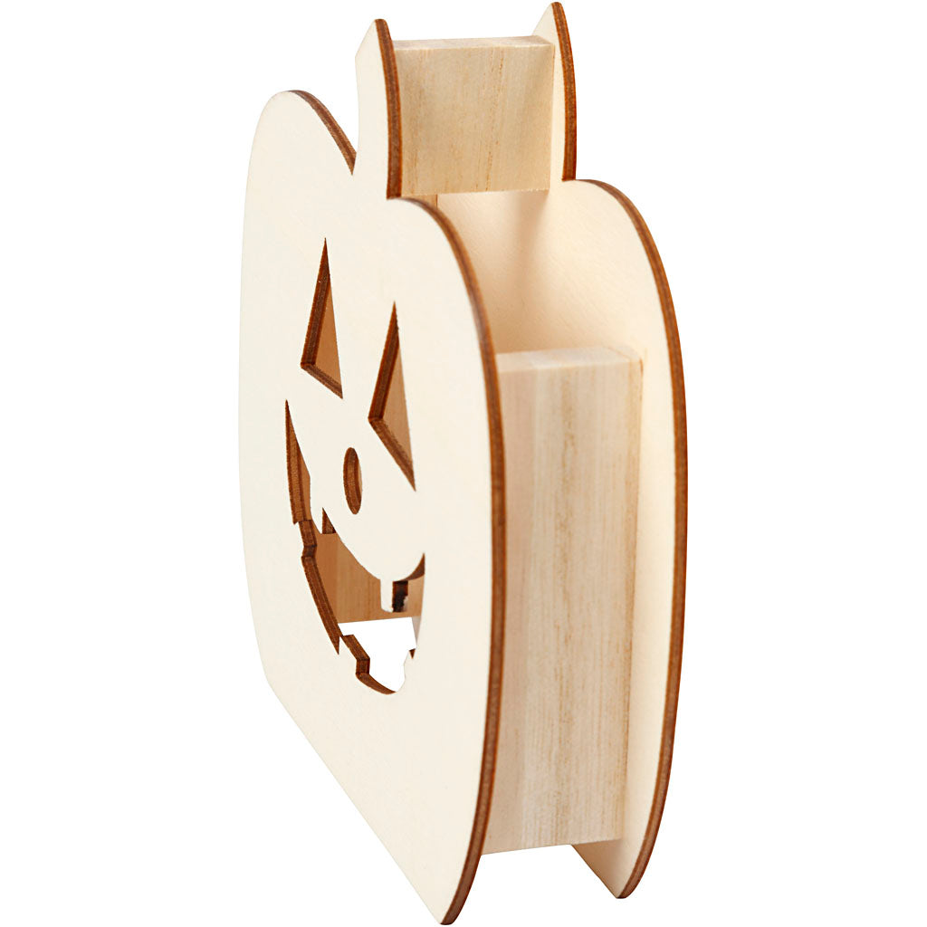 Skull, Pumpkin head, H: 13 cm, depth 3 cm, W: 13,5 cm - 1 pc