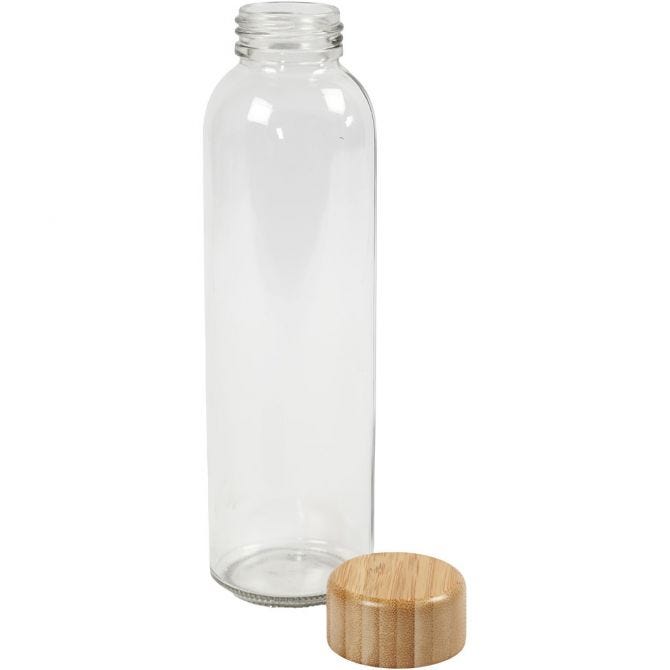 Water bottle, H: 22 cm, Dia. 6,7 cm, 500 ml - 1 pc
