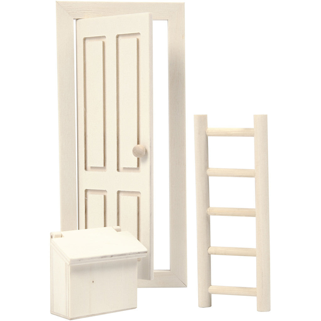 Eleven Door, size 8x18 cm, plywood - 1 set