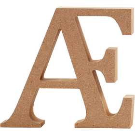 Letter Æ, H: 13 cm, thickness 2 cm, MDF - 1 pc
