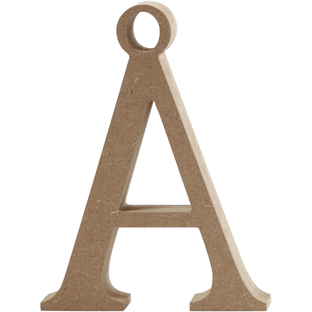 Letter Ã, H: 15.5 cm, thickness 2 cm, MDF - 1 pc