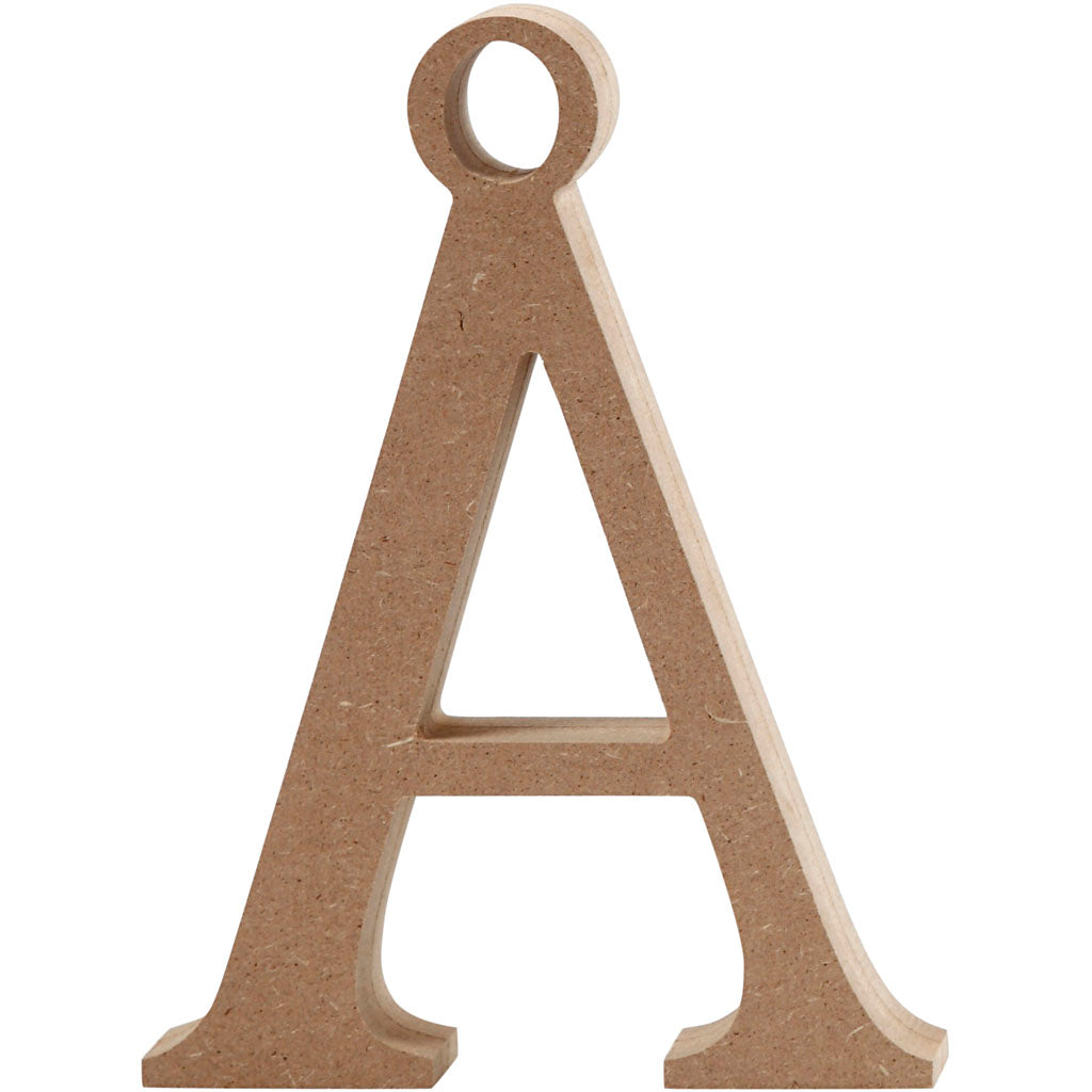 Letter Ã, H: 15.5 cm, thickness 2 cm, MDF - 1 pc
