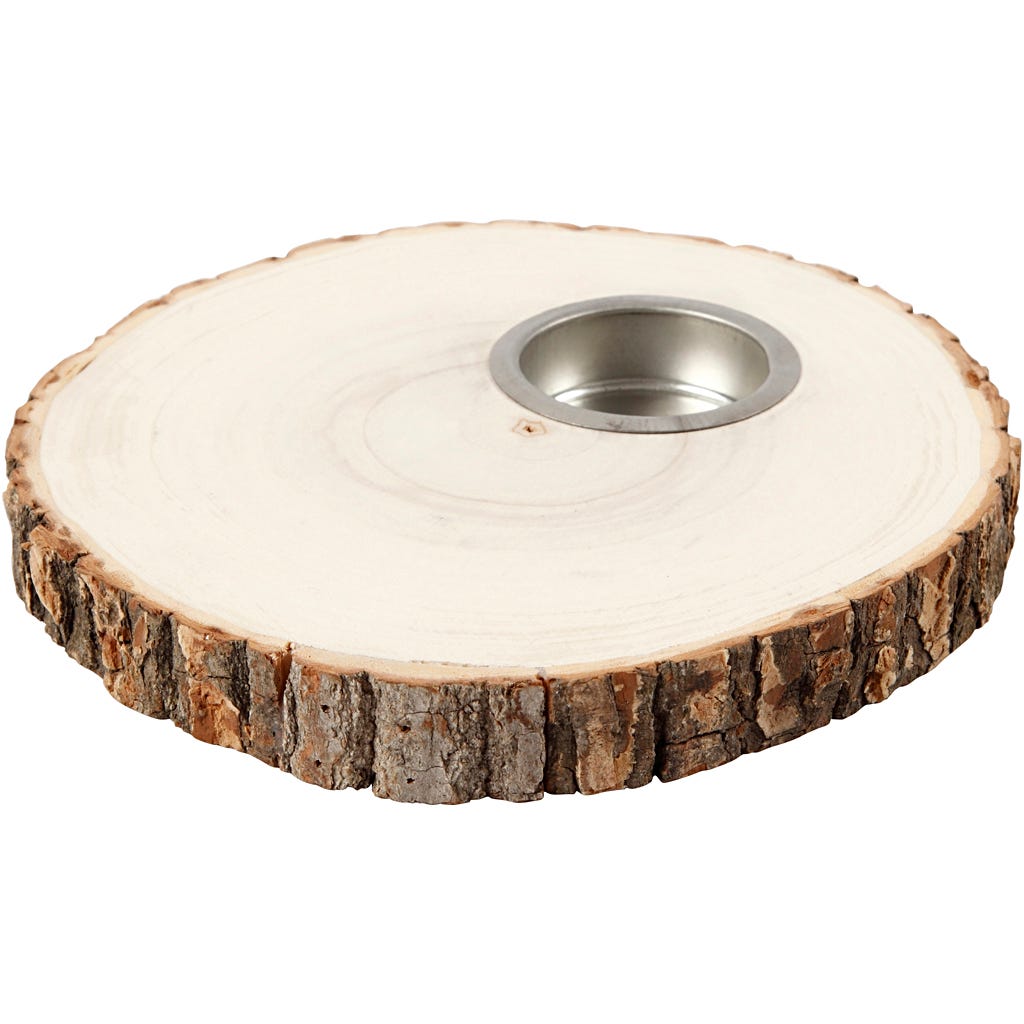 Tea Light Candle Holder, D: 14-16 cm, thickness 19 mm - 1 pc