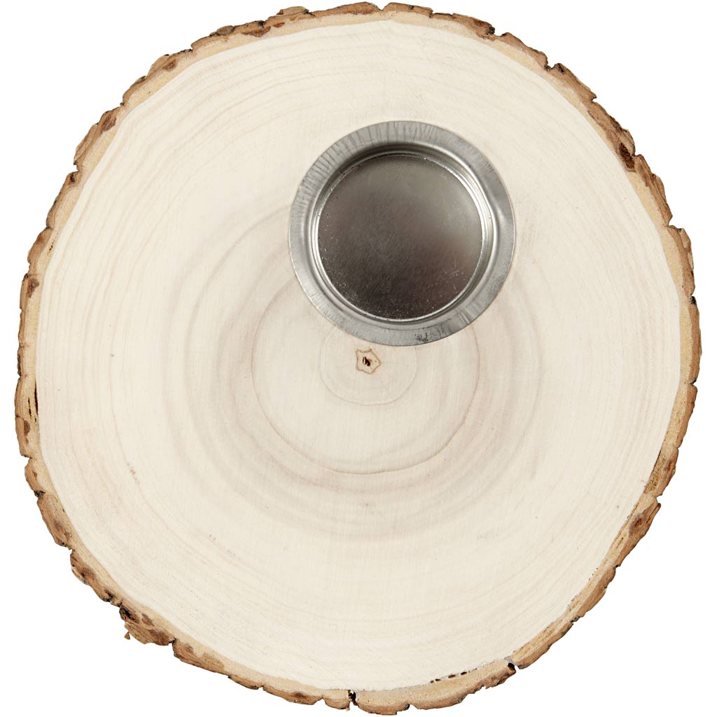 Tea Light Candle Holder, D: 14-16 cm, thickness 19 mm - 1 pc