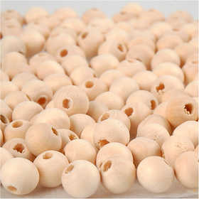 Wooden Bead, D: 8 mm, hole size 2 mm, china berry - 100 pcs