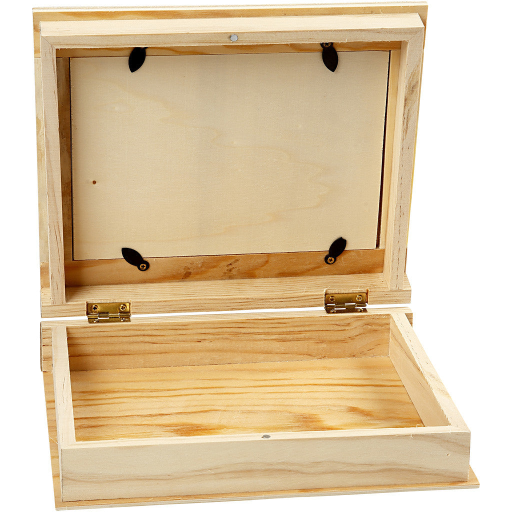 Book Box, size 21.7x18 cm, thickness 5.6 cm, plywood, hole size 16x10.8- 16 1 x10.8 - 1 pc