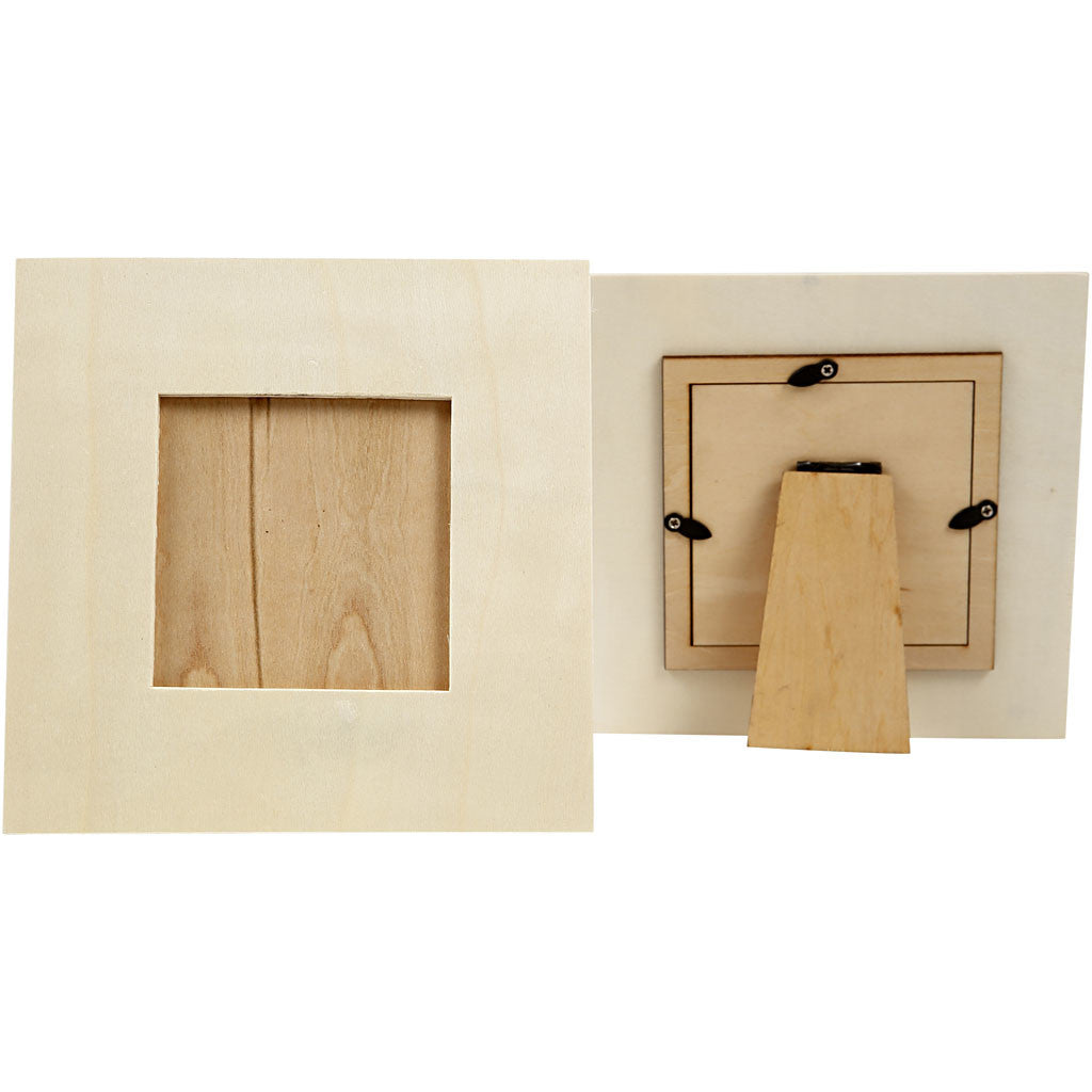 Frame, size 15.8x15.8 cm, carving: 8x8 cm, plywood - 1 pc
