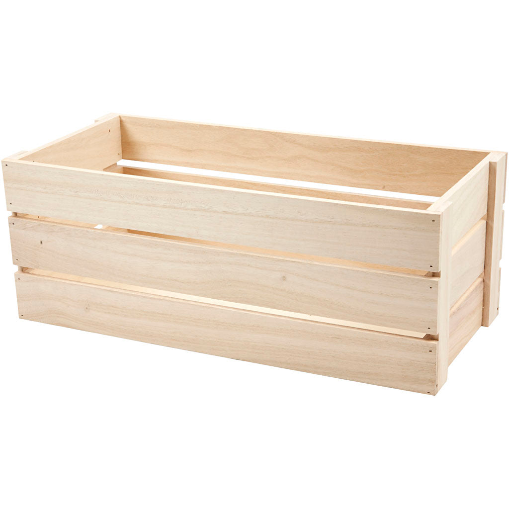 Apple Box, size 45x20 cm, H: 17 cm, paulownia - 1 pc
