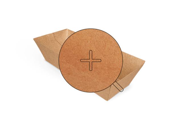 Croquette trays A5 Kraft 39x35x114 mm FSC®Mix - 1.000 pcs