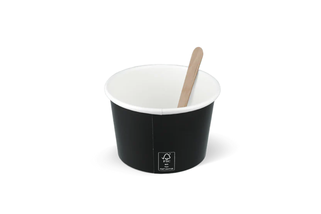 ice cream cup Carton 240ml Ø90 mm 8oz FSC®Mix Black - 1.000 pcs