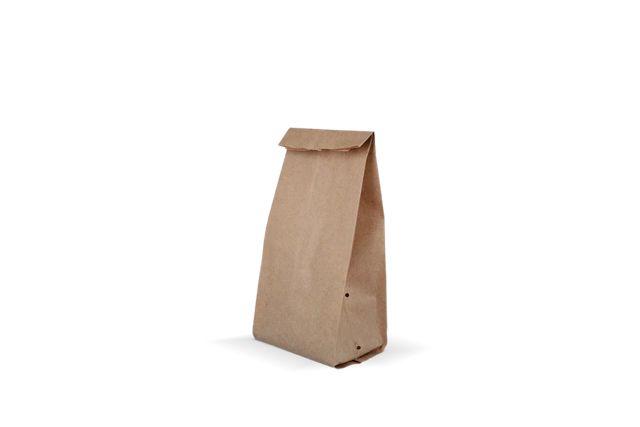 Snack Bags perforated Paper - 0.5 pond 105x85x270 mm kraft 50gr - 1.600 pcs