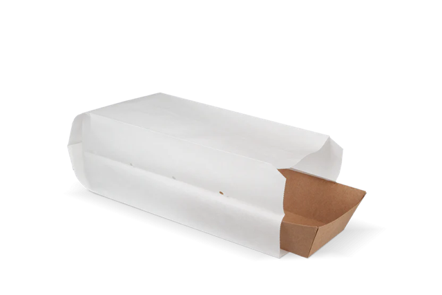 Snack Bags perforated Paper - 0.5 pond 105x85x270 mm White 45gr - 1.800 pcs