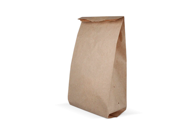 Snack Bags perforated Paper - 3 pond 160x100x360 mm kraft 50gr - 900 pcs