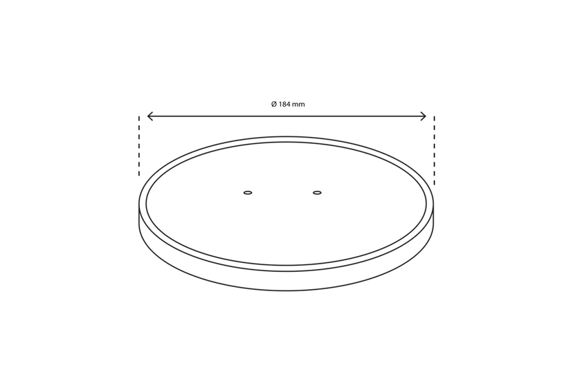 Lid salad Poke Bowl 900-1300ml Ø184 mm kraft - 150 pcs