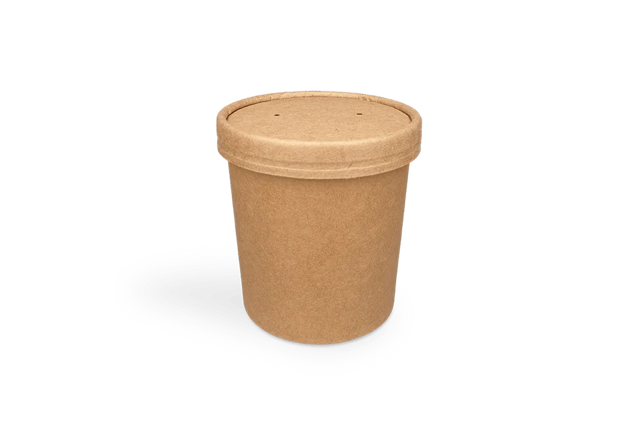 Lid kraft soup cup 240-360ml Ø90 mm - 500 pcs
