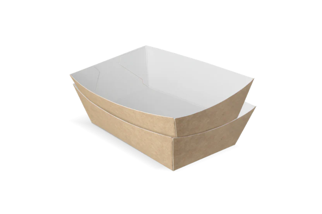 Fries trays A9 kraft/White - 400 pcs