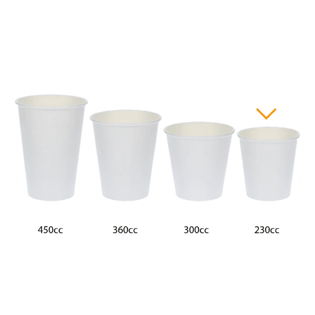 Coffee Cup Carton 230cc 8oz Ø80 mm striped - 1.000 pcs