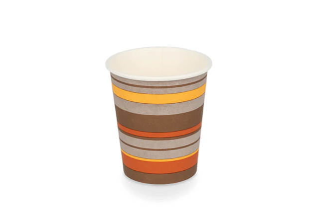 Coffee Cup Carton 230cc 8oz Ø80 mm striped