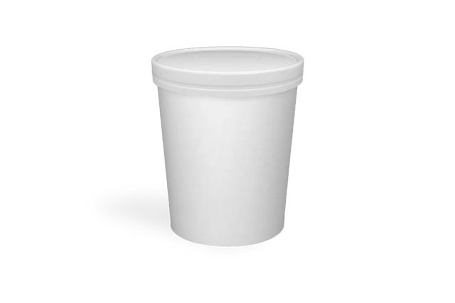 Soup cup Carton 1000ml Ø118 mm 32oz White - 500 pcs