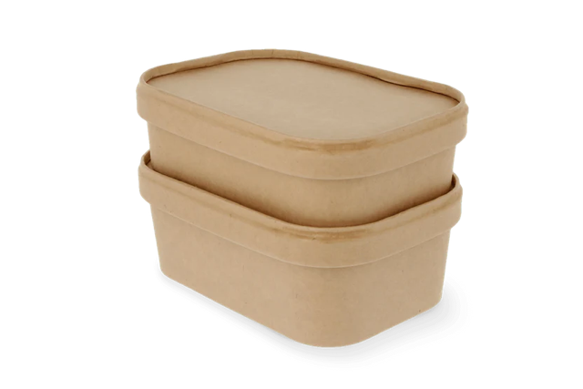 Container lid 500-650-750-1000ml Kraft - 300 pcs