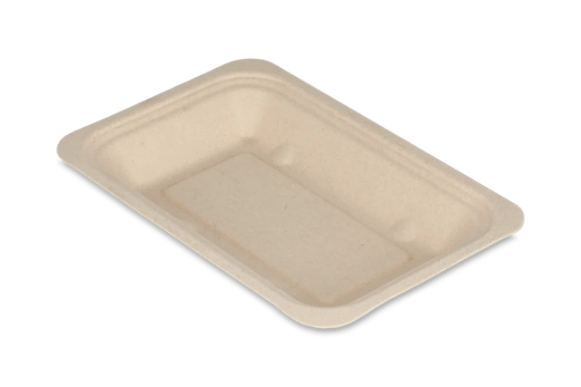 Snack Tray Sugarcane 100x20x151 mm