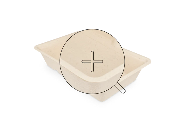 Fries trays A13 Sugarcane - 500 pcs